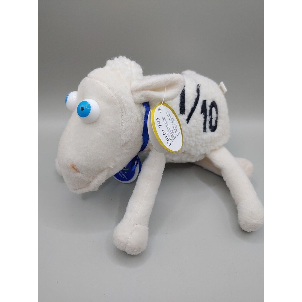 SERTA Mattress Counting Sheep BABY  #7/10 Blue Eyes Beanbag Plush Animal Curto